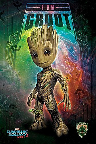 Close Up Guardians of The Galaxy Vol. 2 Poster I am Groot (61 cm x 91,5 cm)