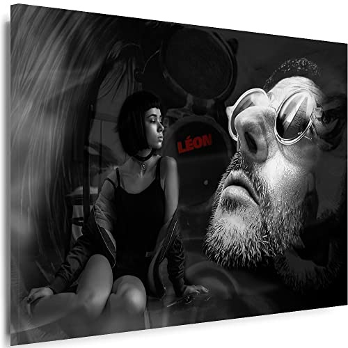 Julia-Art - Bilder Leon der Profi Film 60 x 40 cm Leinwandbilder XXL - 1 Teilige Wandbilder Kunstdrucke j-a-28287-13