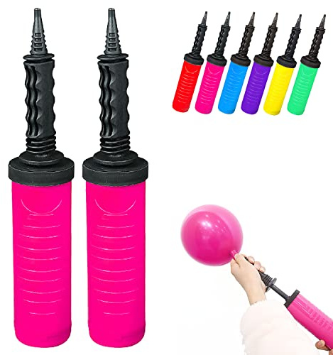 Fenxyo Balloon Pump Hand Manual Inflator, Dual Action Balloon Pump 2 Pack | Ballon Inflator, air pump blow up balloons modelling model long balloon latex, Manual Hand Balloon Pump for Party Balloons