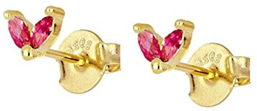 Damen Ohrringe Retro, Ohringe Damen mit Zirkonia Gold 925 Silber Brautschmuck für Damen Geschenke