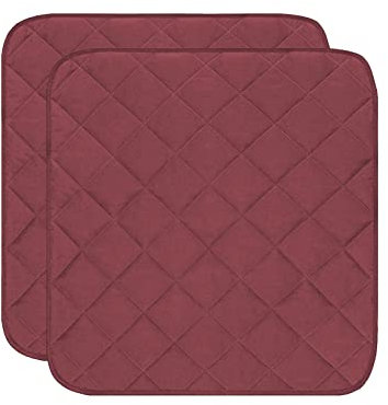 Yolispa Almohadillas de asiento impermeables, 2 unidades, reutilizables y lavables, absorbentes de incontinencia, almohadilla de asiento antideslizante para sillas, cama, adultos, ancianos, niños y