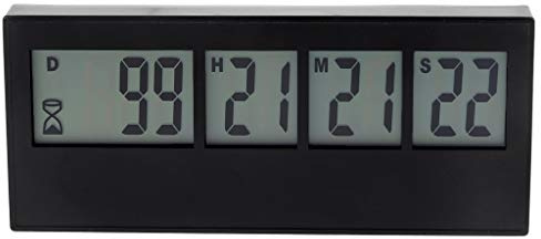 BYUTFA Digitaler 999-Tage-Countdown-Timer mit magnetischer Rückseite für Urlaub, Ruhestand, Hochzeit, Labor, Küche, Projekttreffen