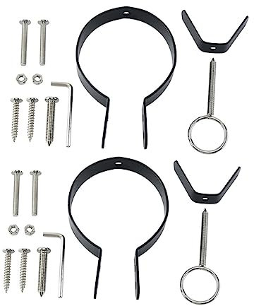 VINTORKY Italian Ham Rack Accessories Set, 2 Sets Professional Ham Stand Fixing Holder Parts for Spanish and Italian Prosciutto, Sturdy Metal Fixing Clamps for Home and Restaurant Use