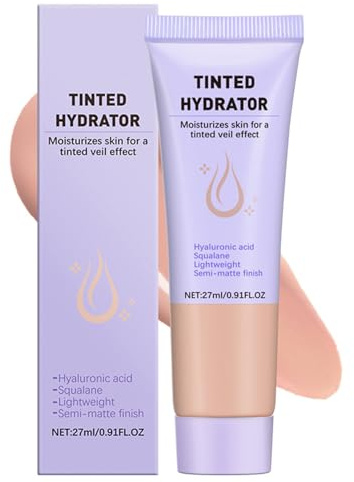 BB Cream Tinted Moisturiser Foundation,Full-Coverage Foundation&Concealer, Color Correcting Cream,Tinted Moisturiser Face Women,Waterproof Hydrating Foundation All Skin Types Evens Skin Tone(02Light)