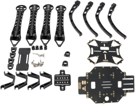 MOLERRI S500 Quadrocopter-Rahmensatz, Vierachsiger Rahmen Aus Kohlefaser, F450, Verbesserter SK500 für FPV, Quadrocopter-Rahmen, U-Typ, Langlebig, Einfach zu Bedienen