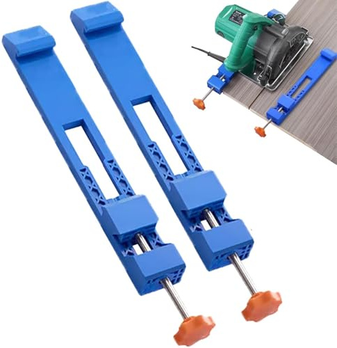 Guida di base per macchina da taglio regolabile, precisione per il taglio del legno, morsetto di posizionamento per sega circolare elettrica, posizionamento rapido,