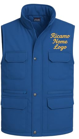 Ristohouse Gilet Imbottito da Lavoro Multitasche con Ricamo Personalizzato