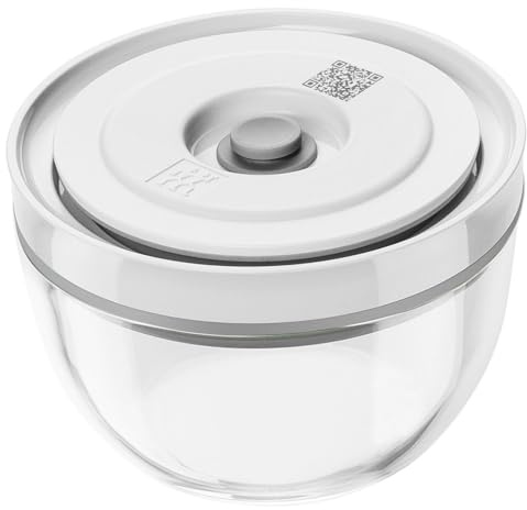 ZWILLING Z1030-836 Fresh & Save Vakuum-Aufbewahrungsschüssel S 4.7 in / 12 cm Glas klein luftdicht Deckel Hitzebeständig Glasbehälter Vakuumbehälter