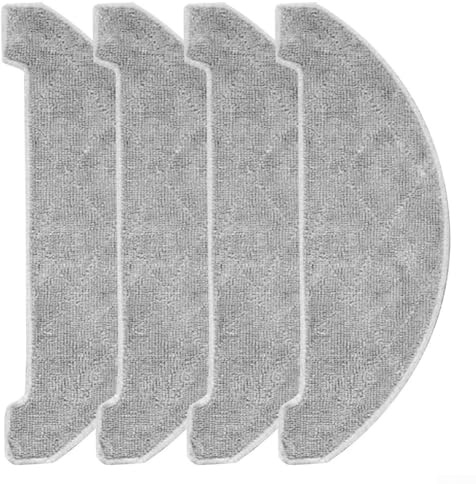 4 Pack Replacement Mopping Cloth For Vexilar Robot Vacuum Cleaner, Mop Cloth Replacement Set For Vexilar Robotic Vacuum Cleaner To Pristine Floors