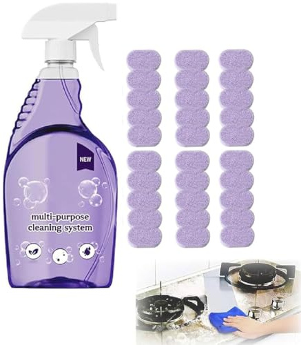 Dr Clean Spray Cleaner for Ovens, Nuroclean Spray, Nuroclean Allzweck-Reinigungsspray mit konzentrierten Reinigungstabletten, Mehrzweck-Reinigungsspray, Hartnäckige Flecken Reiniger, 1Bottle+30PCS