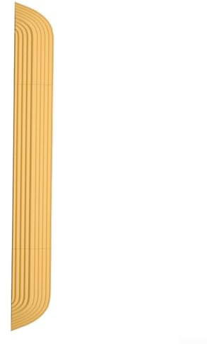 Vakuum-Schwellenrampe für Roboter, verstellbare Länge 68–77 cm, Höhe 1,4–2,3 cm (Höhe 1,6 cm, gelb)