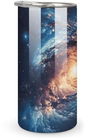NSGFIYVB Stainless Steel Car Cup Universe Milky Way Galaxy Print 304 Insulated Tumbler for Travel Gym Commuting Durable Coffee Travel Mug Cup for Office Camping Road Trips