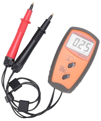 Jeffergarden Testeur de Batterie Compact, Voltmètre Numérique, Compteur Portable à écran LCD pour Batteries de Voiture, Mesure de Charge 12 V, adapté à un Usage Automobile et Domestique