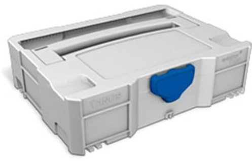 Tanos systainer T-Loc I 80100001 Caisse de transport en plastique ABS Gris clair avec fermeture bleue 396 x 105 x 296 mm