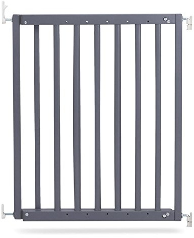 Safetots Chunky Wooden Screw Fit Stair Gate, Grey, 63.5cm - 105.5cm, Wood Baby Gate, Screw Fit Safety Barrier, Stylish Design and Practical Safety Gate, Easy Installation