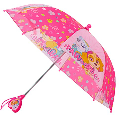 Nickelodeon girls Paw Patrol Character Rainwear Umbrella, Pink, Age 3-6 US