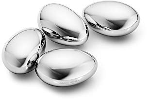 Georg Jensen Wiederverwendbare Eiswürfel, Edelstahl, Silber, Einheitsgröße
