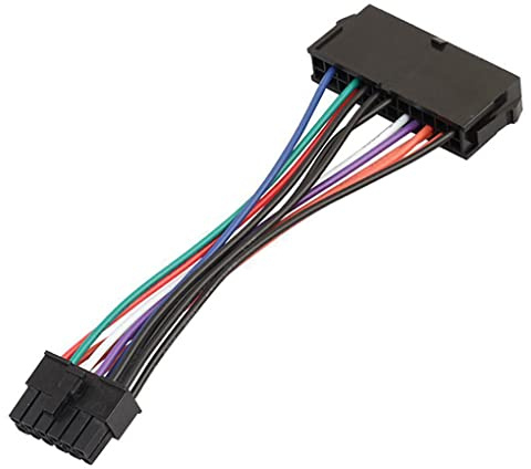 P00S ATX 24-Pin auf 12-Pin Netzteil Adapterkabel für Acer Q87H3-AM Q87 Mainboard, 13 cm Stromkabel zur Umrüstung alter Netzteile auf Acer OEM-Mainboards, stabile Stromversorgung ohne Modifikation