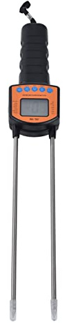 Medidor de humedad de heno, probador de humedad de grano 5-49.9%, analizador de contenido de agua portátil, herramientas LCD digitales, medidor de humedad para paja de cereales, trigo, maíz, salvado,