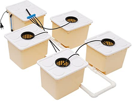 Bazargame Hydroponik Set Hydroponisches Anzuchtsystem Smart Indoor Garden Hydrokultur Grow System Kit 5 Löcher Hydrokultur Pflanzen Bewässerung System 11L