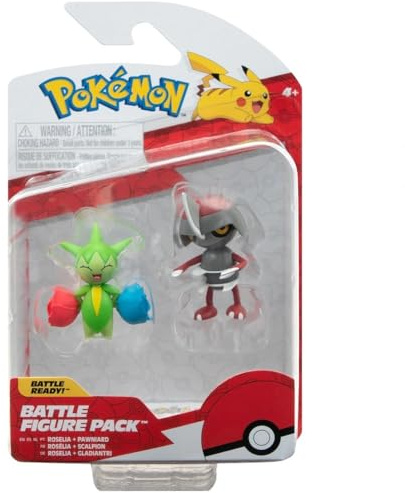 Pokemon Battle Figure 2 Pack (Pawniard & Roselia) W15