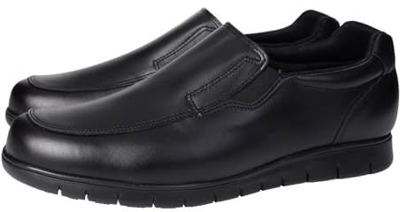 MADE IN SPAIN 1005 Mocasines de Piel Hechos en España, cómodos, Suaves, Ligeros, con Bandas elásticas y Piso de Goma Antideslizante Hombre Zapatos MOCASÍN