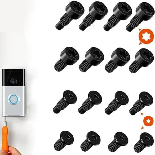 Ring Doorbell Screws Replacement,Ring Doorbell Screws,T5,T16 Replacement Security Screws Accessories,Ring Security Screw Compatible with Video Doorbell,Ring Doorbell Accessories Video Doorbell(16pcs)