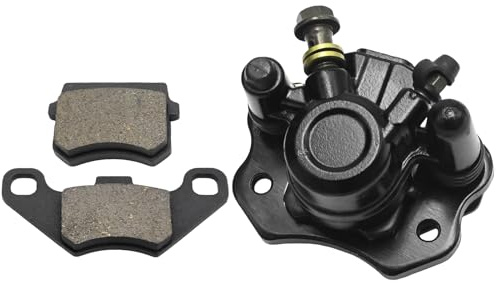 JUUDDENPARTS Rear Brake Disc Caliper and Brake Pad Set, Rear Disc Brake Pads, Fit for 50cc 70cc 90cc 110cc 125cc 200cc 250cc Quad ATV Buggy Go Kart Motorcycle Disc Brake Bump Calipers