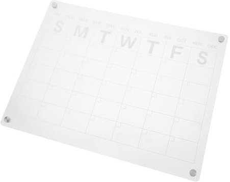 STOBOK Magnetisches Trockenlösch-board Kühlschrank-memo Mit Wochenkalender Für Notizen Und To-do-listen