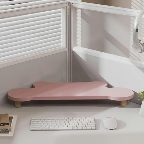 HCZKIUJY Monitorständer, Eckmonitorerhöhung aus Holz, Schreibtischständer für Tablet und Laptop im Arbeitszimmer, Computerregal für die Büroorganisation, einfache Installation,4.5cm (1 3/4)