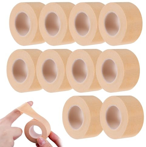 Self Adhesive Bandage Wrap Tape – 10 Rolls Self‑Adhesive Finger Tape - Breathable Cohesive Bandage Tapes for Wound Dressing, Catheter Fixation, First Aid, Sports & Medical Use - 2cm x 3m
