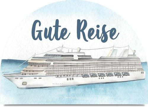 Kreuzfahrt Geschenk Schiff Holzkarte - Geburtstagskarte - Urlaub Geschenkidee, Reise Geschenk, Urlaubskasse Geschenk, Urlaubsgeld Geschenk, Gutschein Urlaub Geschenk, Schiffsreise, Reise Geschenk