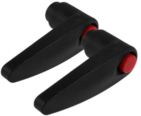 Rollstuhl Verstellknopf 2 Stück M8 aus Pa, Ersatz für Einstellknopf | Rollstuhl und Mobilitätshilfen, Schwarzes Design, 20mm Bohrungstiefe, Präzise Kontrolle, Einfache Montage