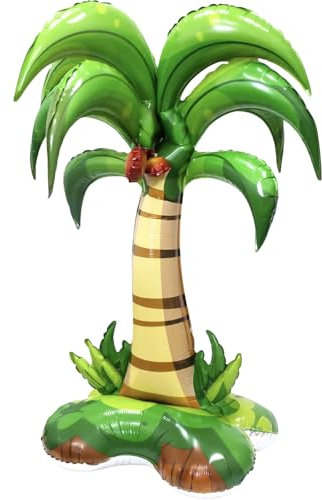 AYNKH 1Pcs Ballon Décoratif de Palmiers Hawaiiens, Palmier Gonflable,Arbres de Plage Gonflables, Adapté pour Plage Tropicale, Décoration de Fête Estivale