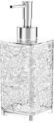 Bottiglia di sapone per le mani Bagno Doccia Gel Shampoo Schiuma Dispenser Trasparente Vetro imitazione Lusso Premendo manualmente Dispenser di sapone liquido