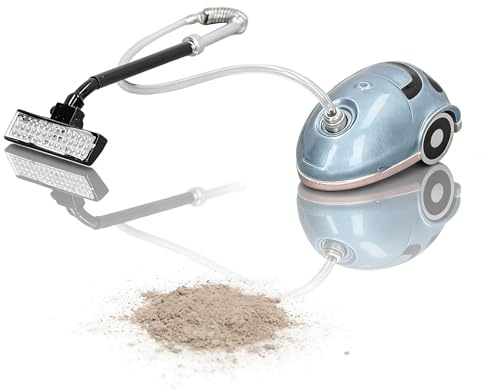 Changor Dockhus Miniatyr Dammsugare Söt Leksak för Barn, Lätt Att Montera för 1:12 Dockhus Rengöringstillbehör (Blå)