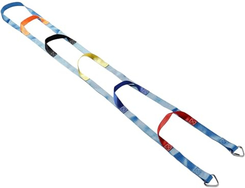 Gogogmee Scala di Corda Sospesa per Esterni 2 Metri 6 Pioli, Scala di Corda per in Materiale Resistente, Accessorio per Set da Gioco per Attività All’Aperto e Sviluppo Motorio