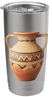 Ancient Greece Roman Empire Amphora Amphorae Vase Stainless Steel Insulated Tumbler
