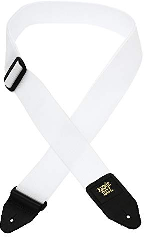 Tracolla (Bianca) Per Chitarra,Basso A Strap