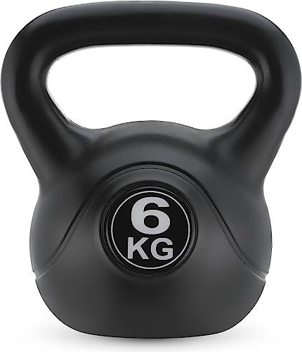 Gymtek Kettlebell Kugelhantel - Hantel für Kraft-Training - Krafttraining Fitness Gymnastik - Workout Gewicht – Muskelzuwachs - Ergonomischer Griff - Fitnessstudio zu Hause