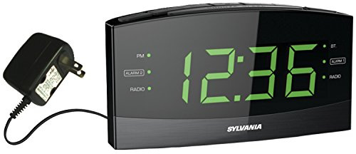 Proscan Unknown PCR1989BT 1.8 Jumbo Digit Clock with AM/FM Radio, Bluetooth and Dual Alarm, Black