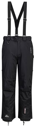Cox Swain Herren Ski-/Snowboardhose Zermatt 2 - mit RECCO Lawinenreflektor - 15.000mm Wassersäule!, Colour: Black, Size: M