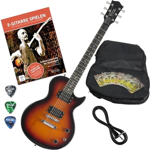 Rocktile L-100 SB E-Gitarre Sunburst Set mit Zubehör, Modell: L-100 SB