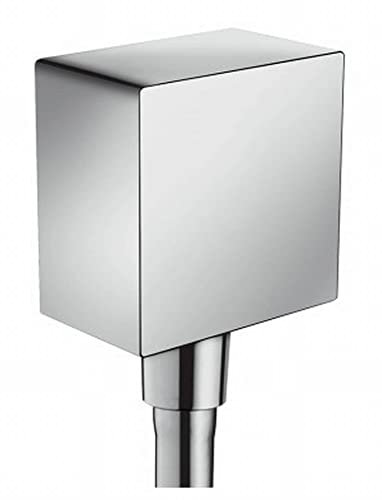 hansgrohe FixFit Uscita a muro Square con valvola antiriflusso, cromo, 26455000