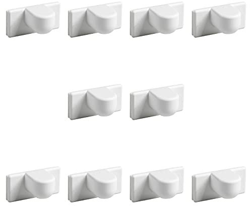 Ventanara® Magnethalter Jalousie ohne Bohren Weiß 10er Set