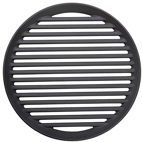 Morsø Grillrost, Grillgitter aus solidem Gusseisen, Ø 33 cm, Schwarz | Emaillierter Grillaufsatz für Feuerschalen, Feuerstellen und Outdoor Öfen, geeignet für Garten, Terrasse und Camping