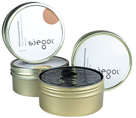 Siegol® Palmenwachsschuhcrème 150 ml Schuhcrème Nr. 3 - Hartwachs (hellbraun)
