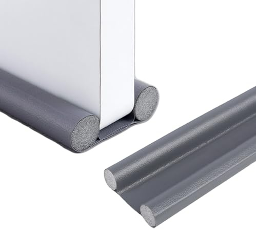 AUTUCAU Under Door Draft Stopper 37 inches Adjustable Insulation Double-Sided Sound Proof Door Air Draft Blocker for Noise Light Smell Stopper,Upgraded Version