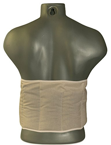 Wärmegürtel Kirschkernkissen. Gürtel mit Klettverschluss - ca. 135cm - 7-Kammer - Wärmekissen Rücken XXL Körnerkissen - Bio-Stoff natur