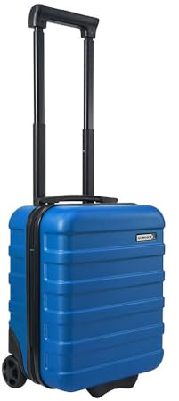 Cabin Max Anode - Valigia per bagaglio a mano, leggera, rigida, 2 ruote, Blu Egeo, 40 x 30 x 20cm, 2 Wheel, 40x30x20 Ruota gemella …
